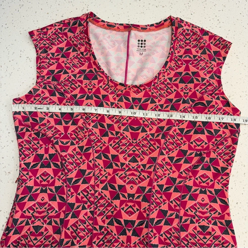 Title Nine Dream Dress Athletic Travel Golf Geometric Print Womens Medium - Picture 7 of 8